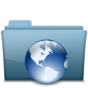 Blue Folder Web Icon 128x128 png
